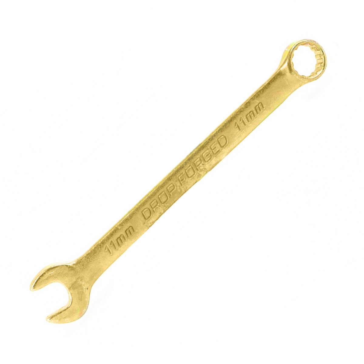 Ключ комбинированный 11 мм, желтый цинк (1/500) "сибртех"