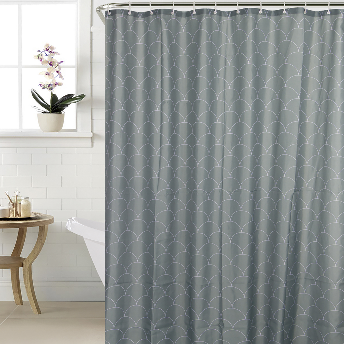 Штора для ванной 180*200 см (полиэстер) "folly" (1/20) "swensa" bsc-90-95