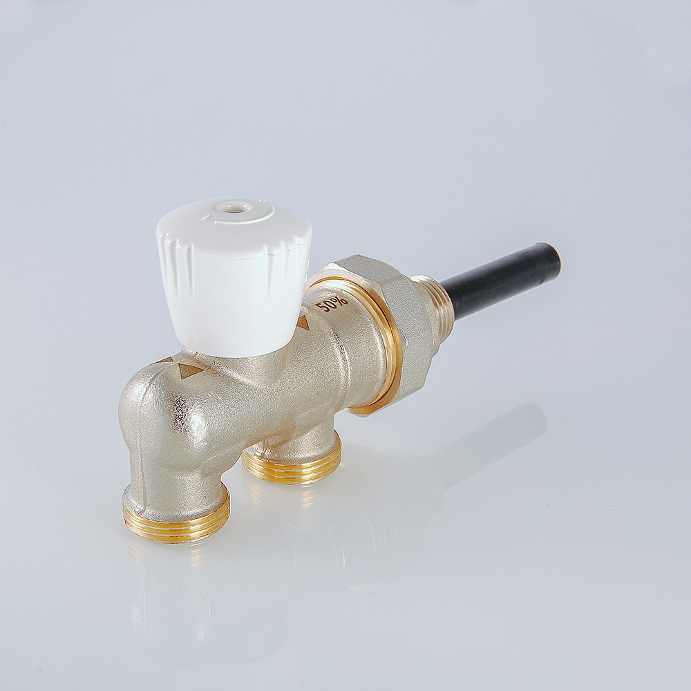 Узел инжекторный угловой НР 1/2" х 100 % х 3/4 ЕК для подключения радиатора VALTEC