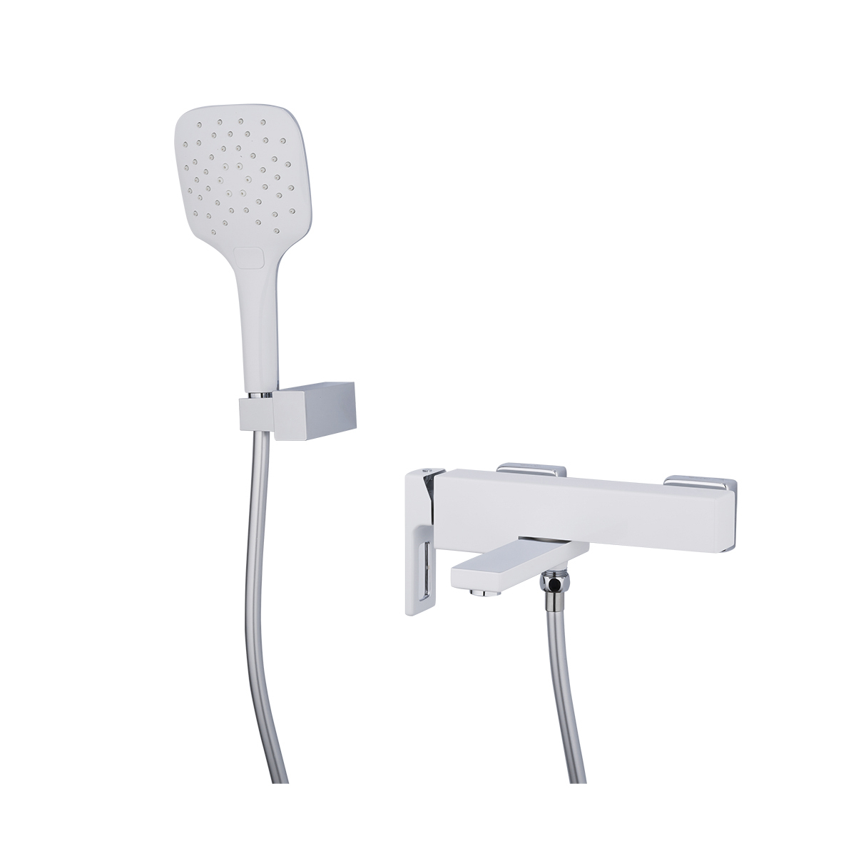 Смеситель для ванн g3217-8 короткий поворотн. излив, белый/хром (1/4) "gappo"