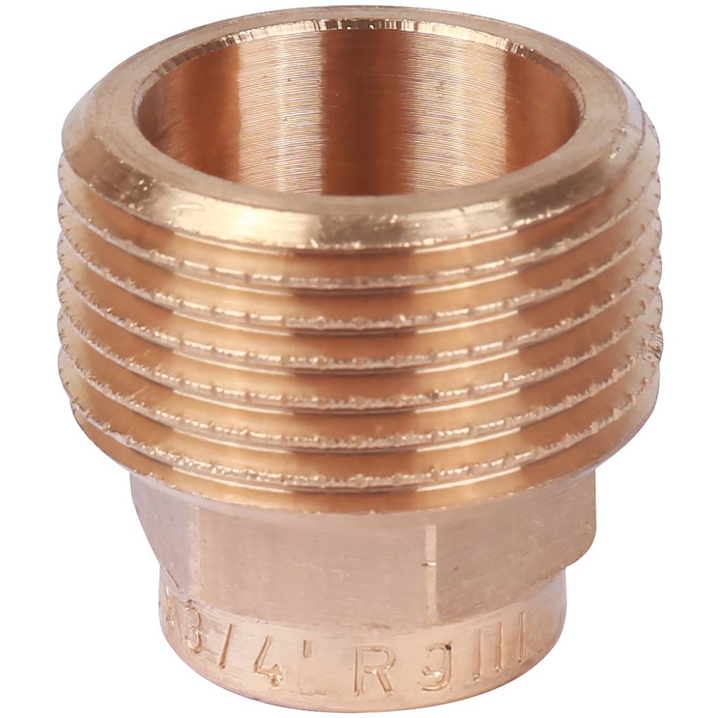 Муфта 15х3/4" переходная (НР) под пайку с наружной резьбой SANHA бронзовая 142431534