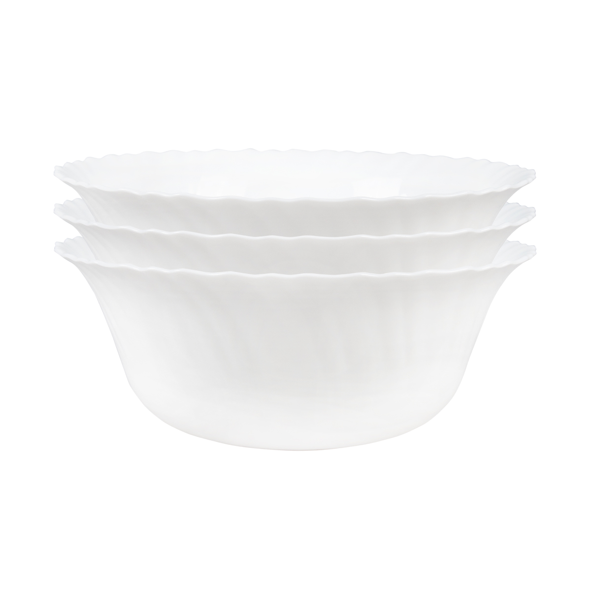 Салатник "opal" blanche 22 см, опаловое стекло (3/24) h06206