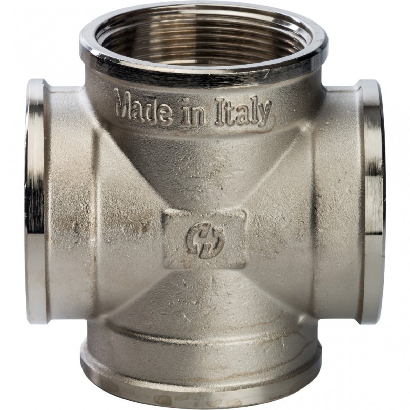 Крестовина резьбовая ВР 2" никель STOUT