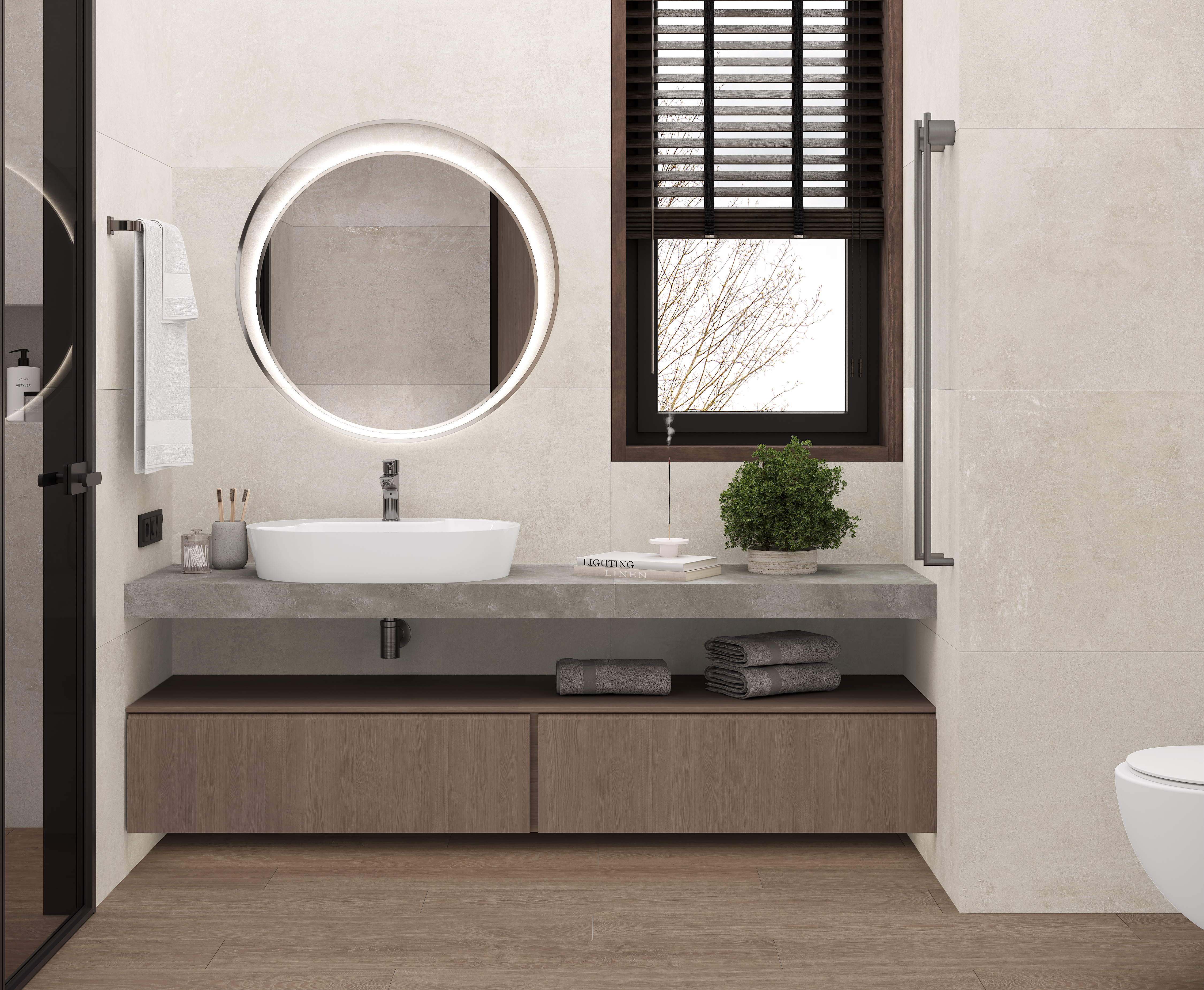 Smart marfil керамогранит бежевый 60х119,5 матовый структурный 59,50x119,10