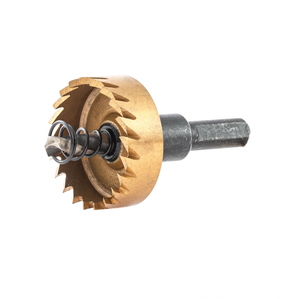 Коронка по металлу HSS, 38 мм, нитридтитановое покрытие Denzel (724111)