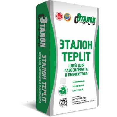 Клей для газосиликата Эталон Teplit 25кг