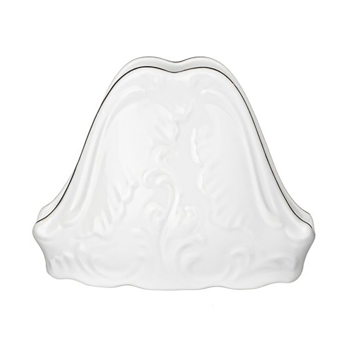 Салфетница "rococo" золотая кайма (1/6/36) "cmielow" omdz21-рококо-16