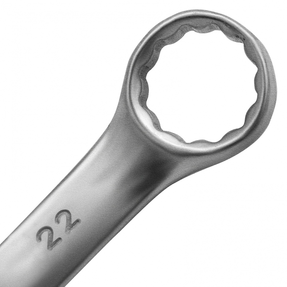 Ключ комбинированный, 22 мм, CrV, матовый хром Matrix (15118)