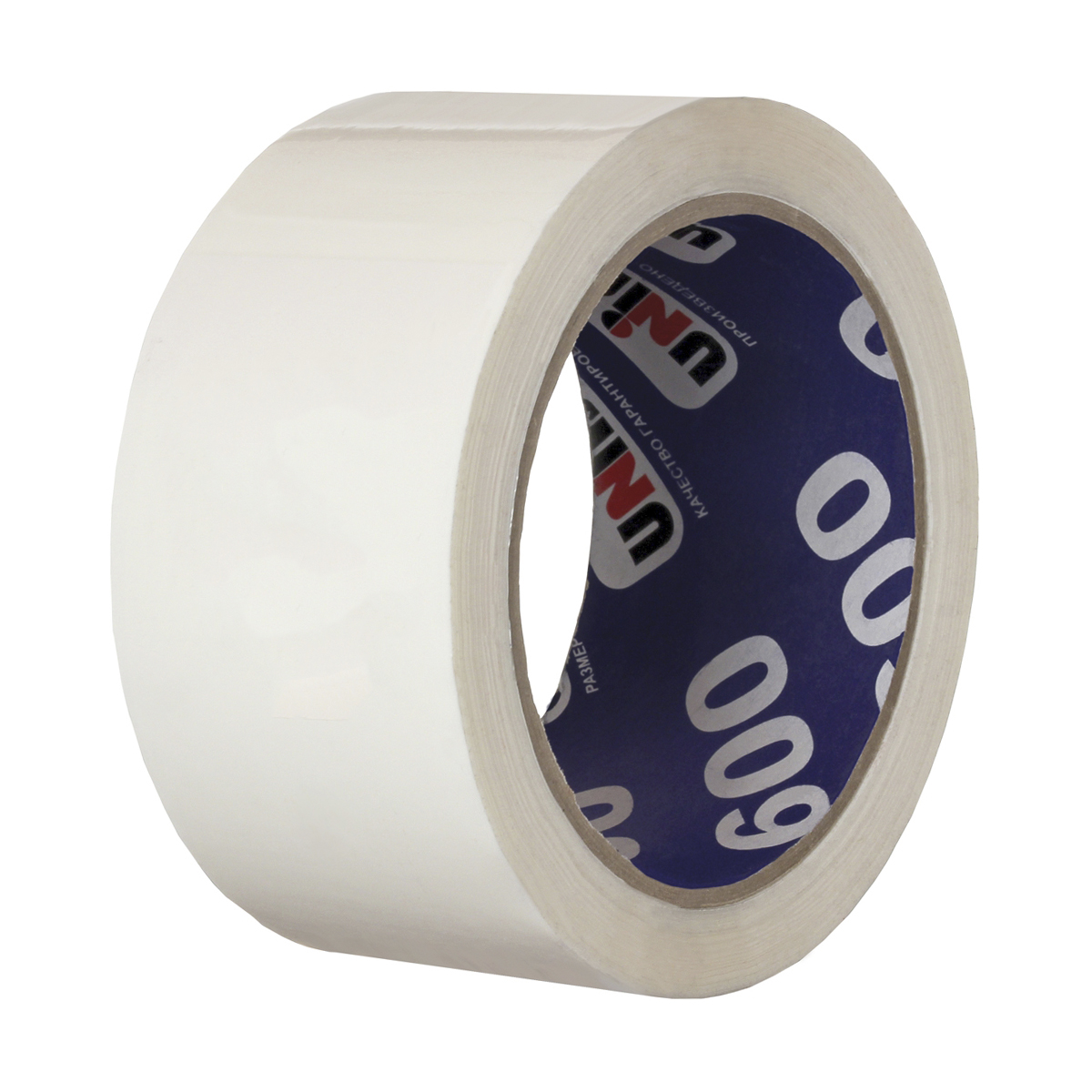 Скотч упаковочный белый 48 мм х 24 м, 45 мкм (72) "unibob"