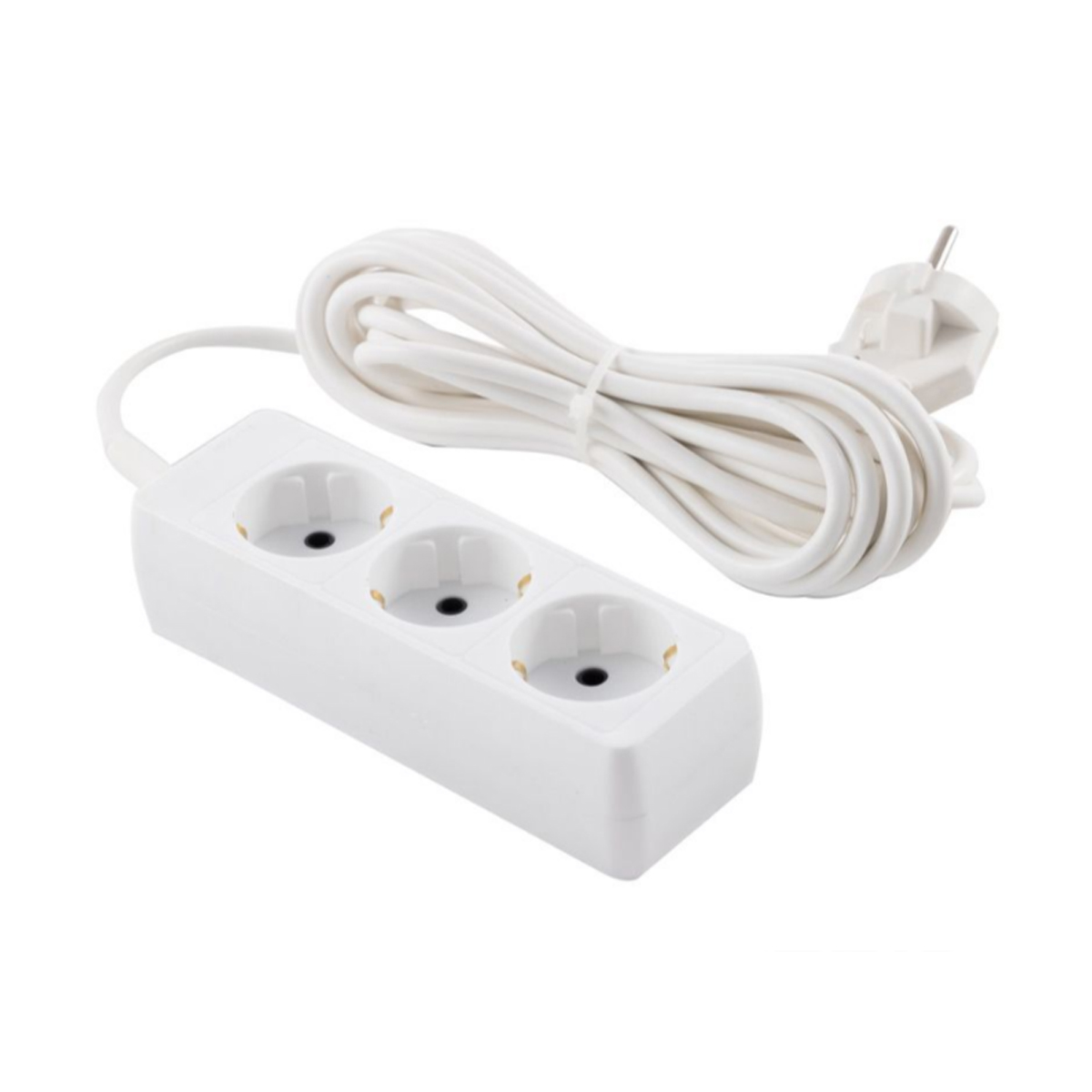 Удлинитель "engy гранд"  3 м, 3 розетки с заземл. (пвс 3 х 0,75), белый  (1/30)