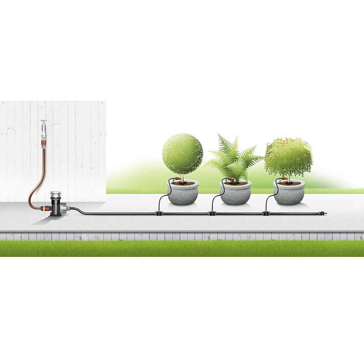 Комплект микрокапельного полива базовый  (1/3) "gardena" 13001-20.000.00