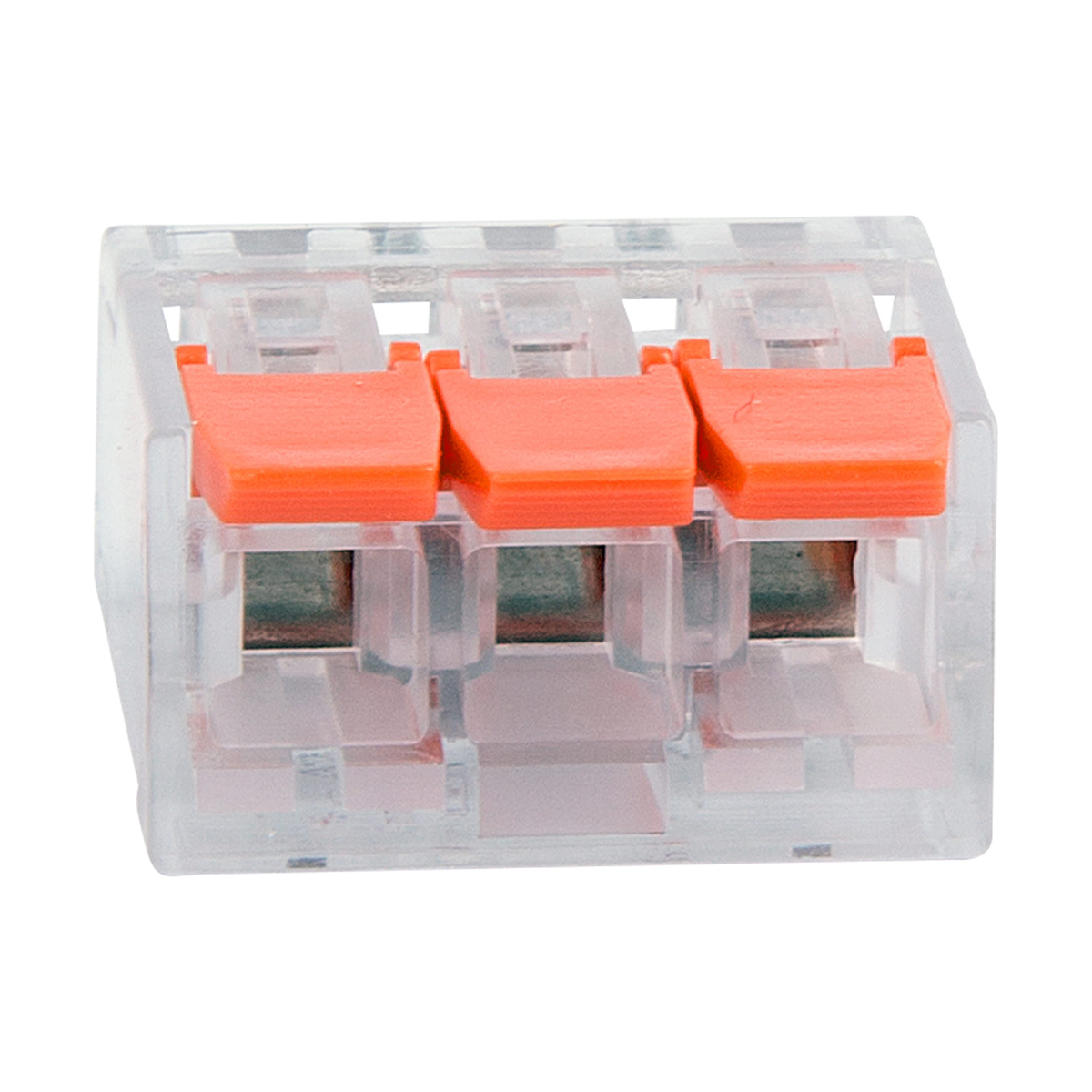 Клеммы универс. компакт. смк 221-413  до 4 мм², 3-проводные упак. 5 шт. (1/50/5000) "rexant" 07-5207