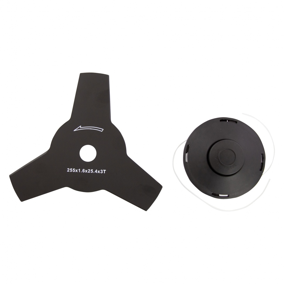 Триммер электрический TE-1200, 1200 Вт, 380 мм, катушка + диск, разборная штанга Denzel (96611)