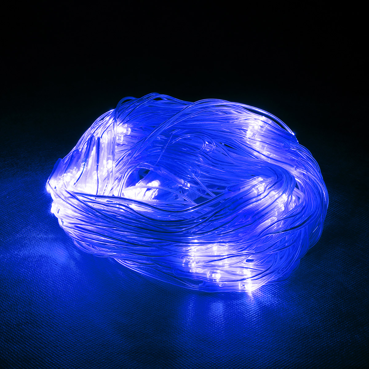 Электрогирлянда-конструктор "сеть" 1,2*1,5 м, 144 синие лампы (1/4) "vegas"