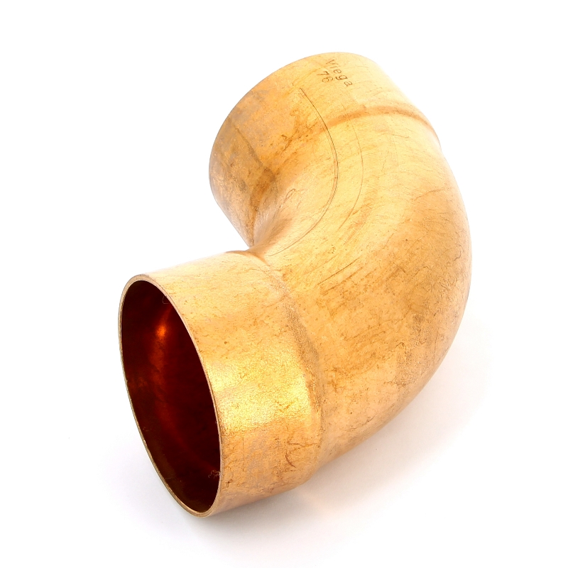 Угол двухраструбный 90° VIEGA пайка 76.1 мм медный