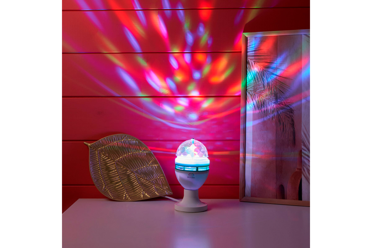 Лампа светодиодная "диско" е27, с подставкой (1/12/48) "neon-night" 601-251