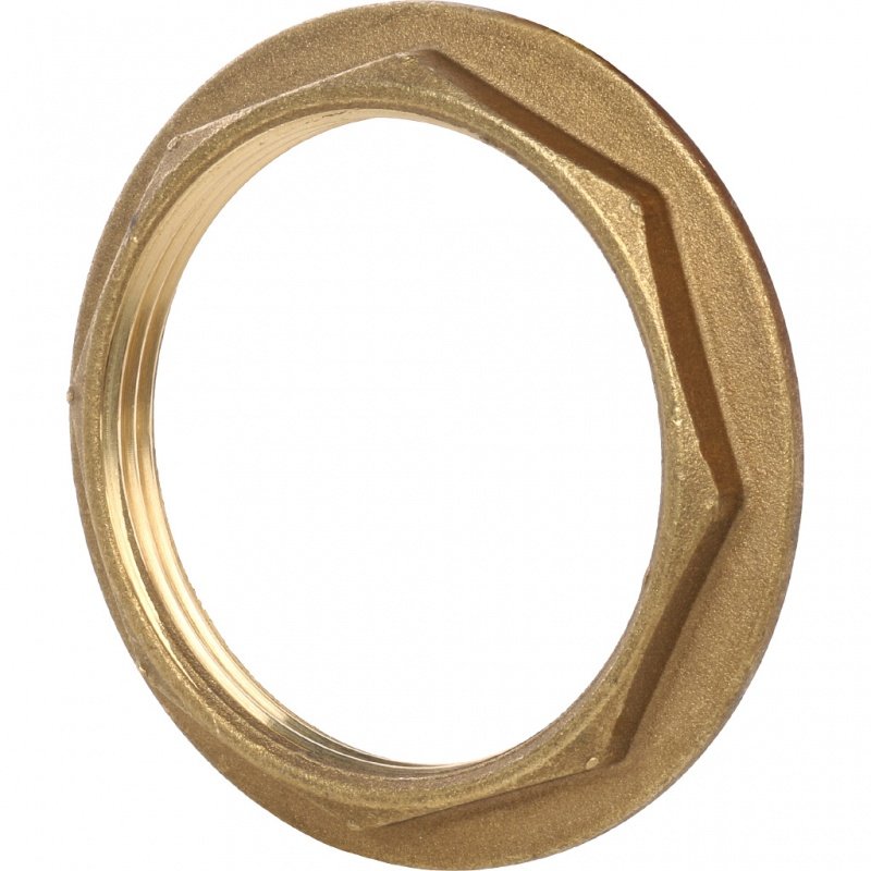 Контргайка с упором 2" ВР латунь STOUT