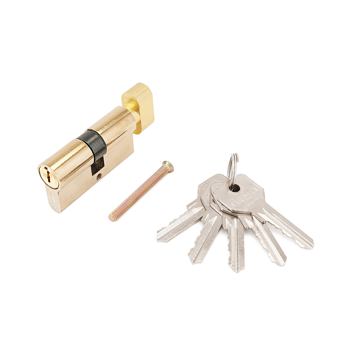 Цилиндров. механизм z.i.60в-5k bp (ключ/вертушка) золото (1/12/120) "стандарт"