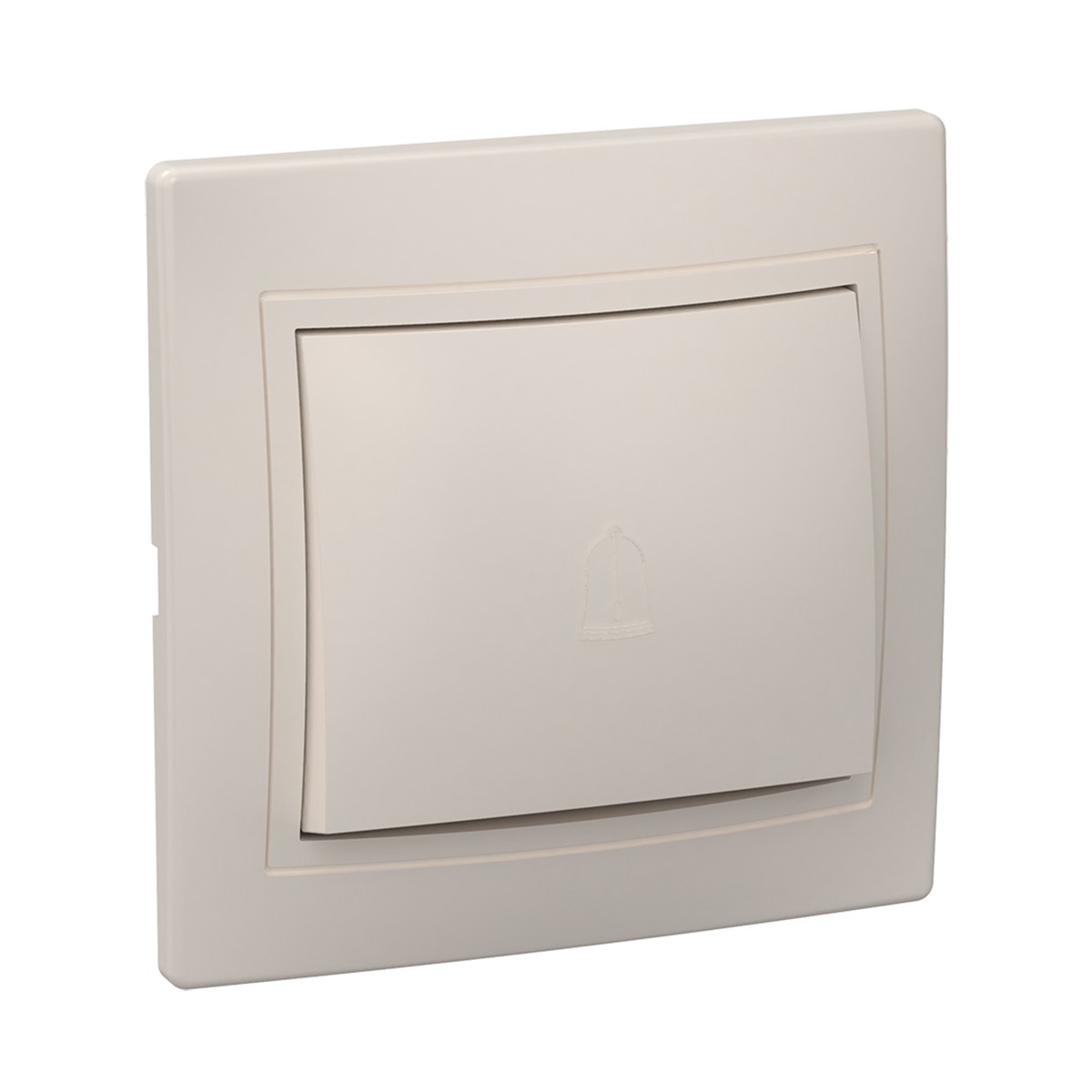 Выключатель "кварта" 1 кл. проходной всп10-1-0-ккм, 10а, кремовый (1/10/200) "iek"