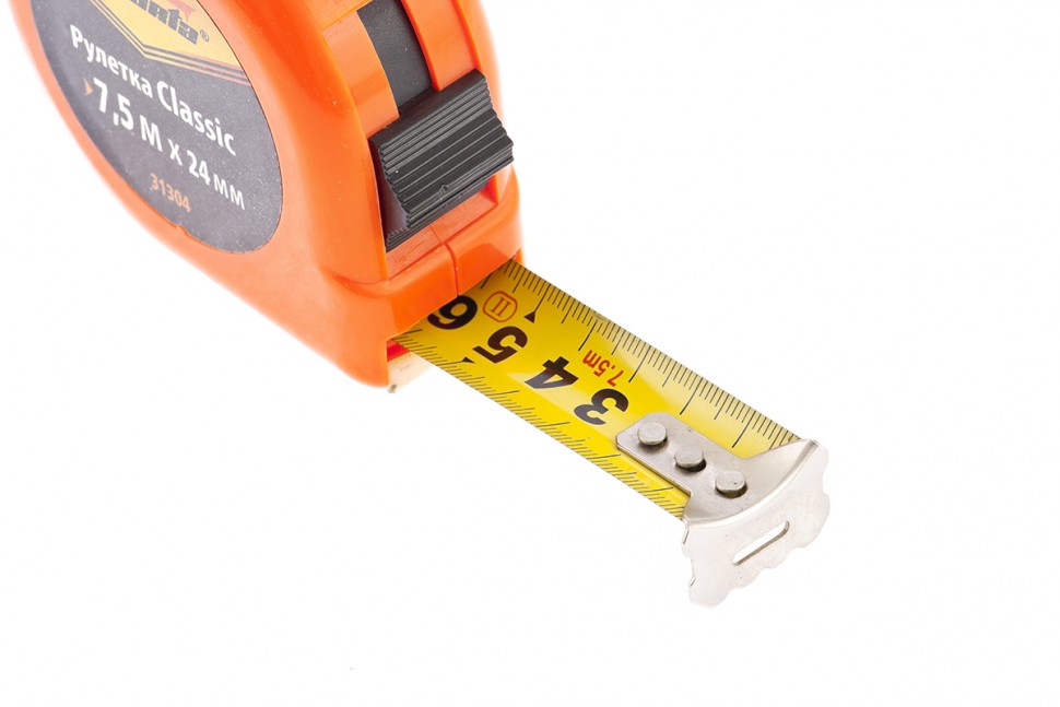 Рулетка Classic, 7.5 м х 24 мм, пластиковый корпус Sparta (31304)