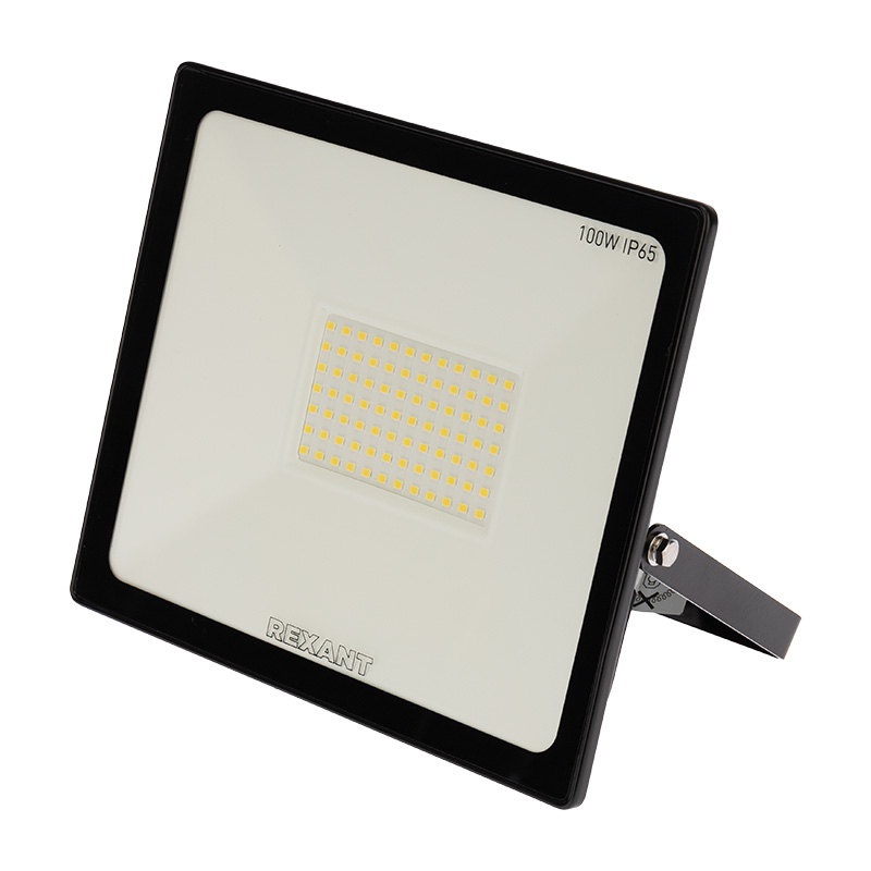 Прожектор светодиодный 100 вт 8000 лм 6500 k холодный свет (1/12) "rexant" 605-005