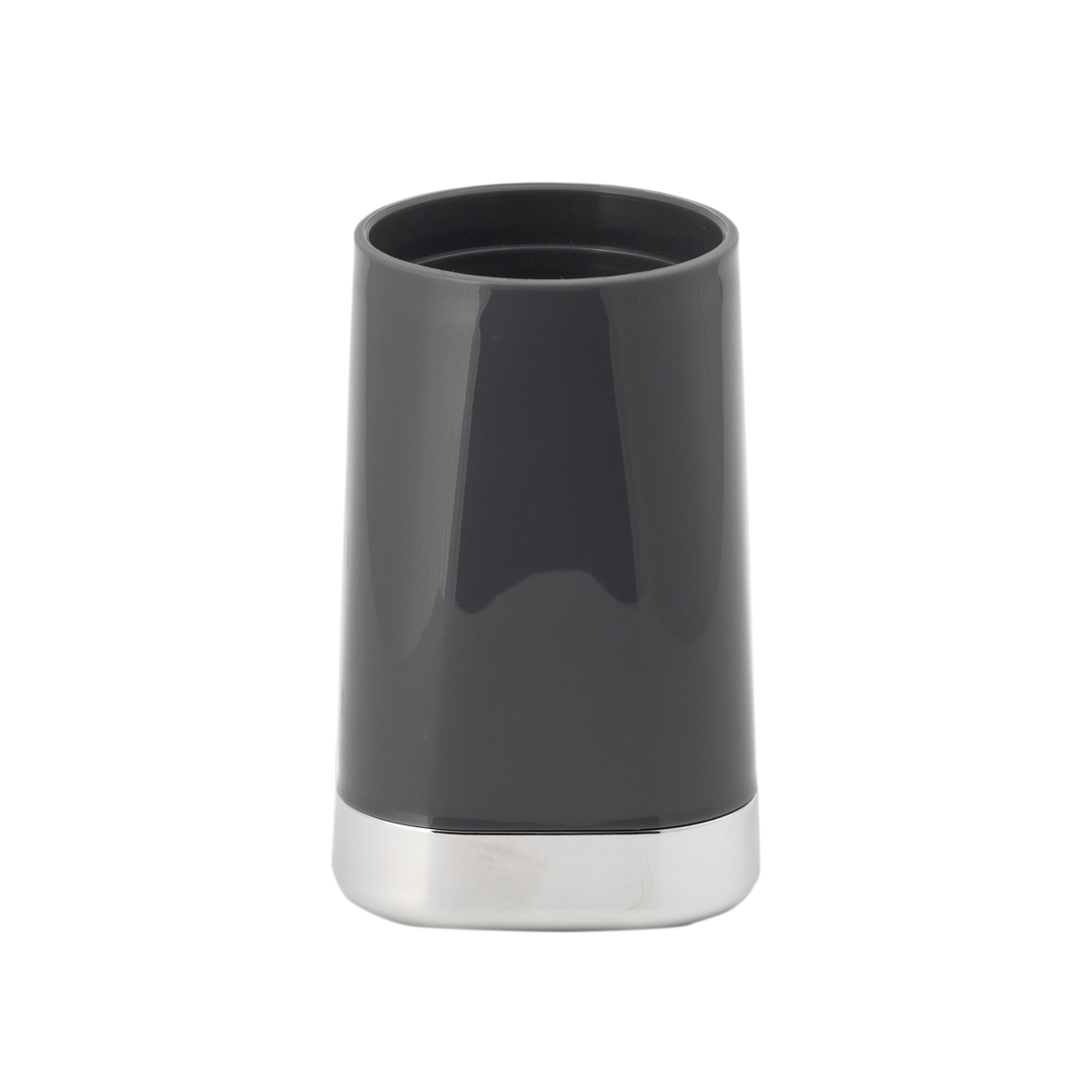Стакан для ванной комнаты "gloss" пласт. (темно-серый) (1/12) "аквадекор" attp-1901dg-03