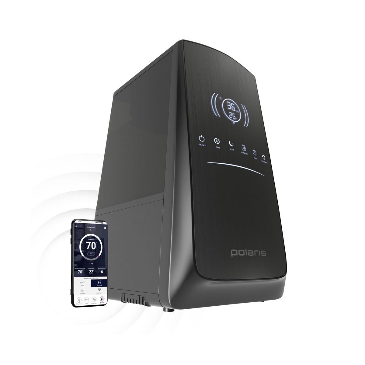 Увлажнитель воздуха puh 9105 iq home 5 л (1/4) "polaris"