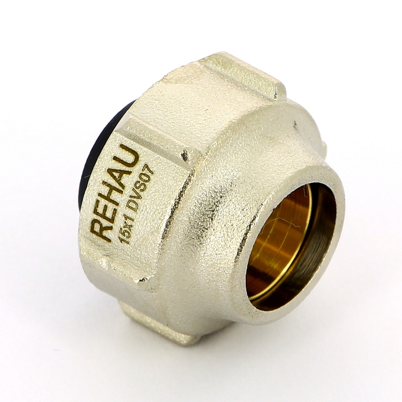 Соединитель для радиаторов обжим 15 х 3/4" REHAU