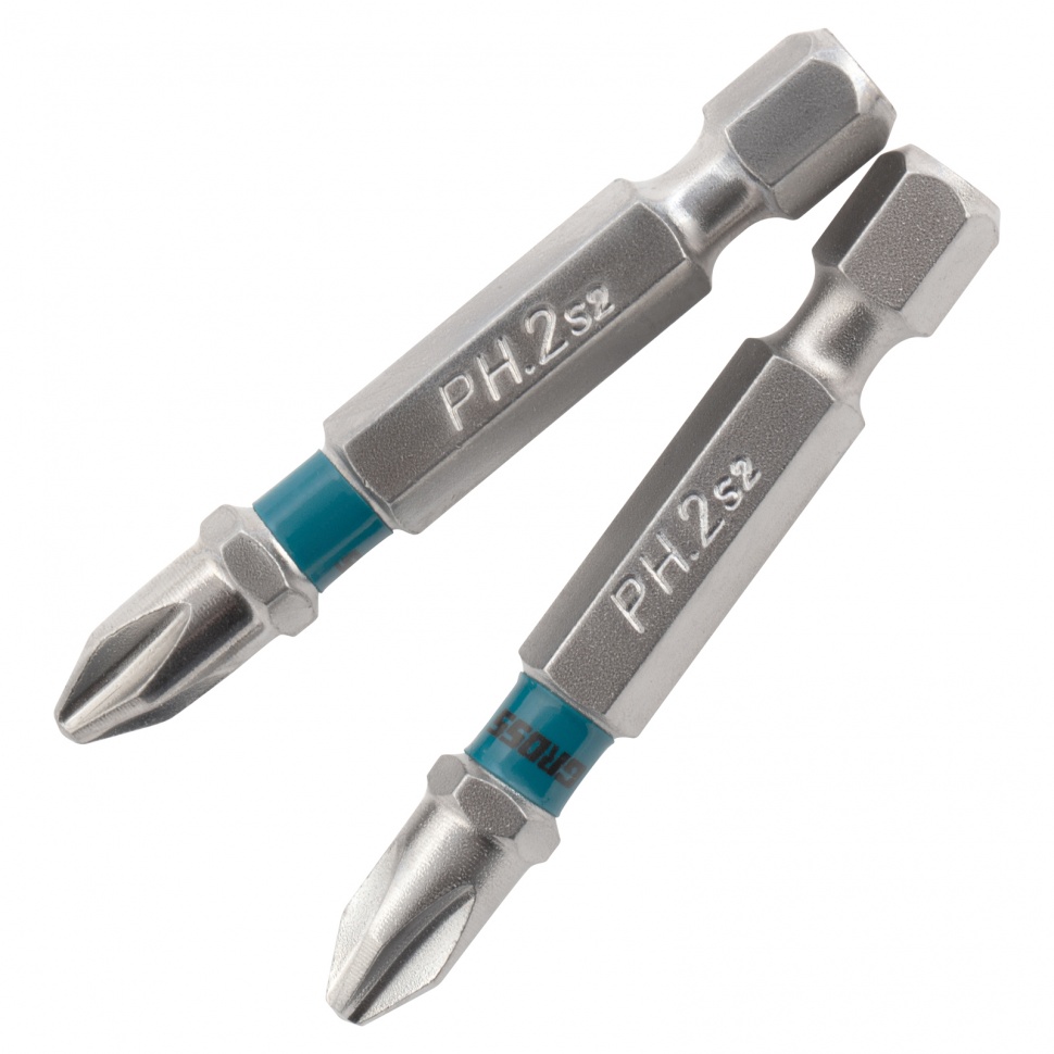 Набор бит РН2 х 50, сталь S2, 2 шт. Gross (11357)
