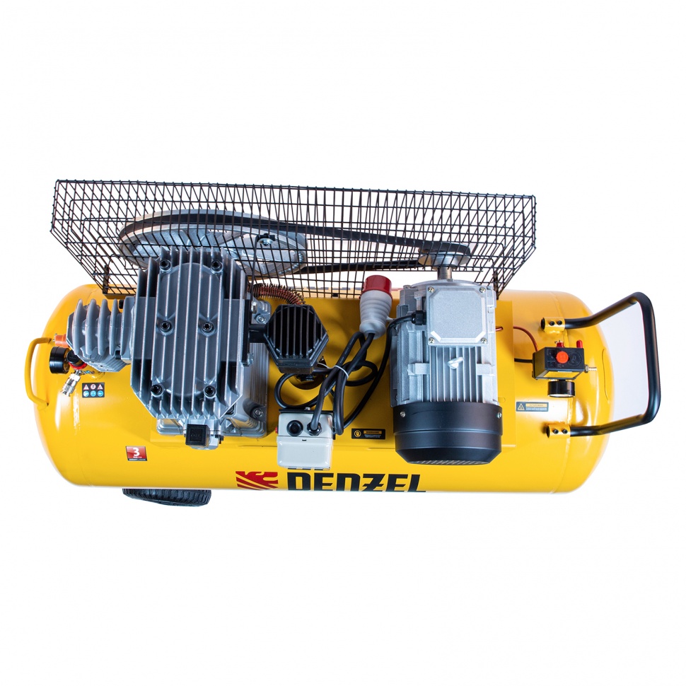 Компрессор воздушный, ременный привод BCI4000-T/200, 4.0 кВт, 200 литров, 690 л/мин Denzel (58124)