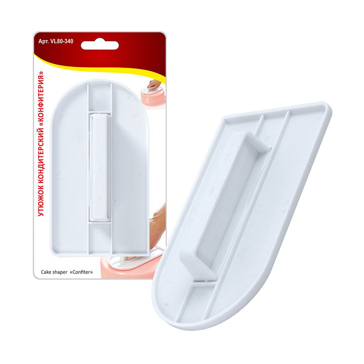 Утюжок кондитерский "конфитерия" пласт. (1/12/144) "мультидом" vl80-340