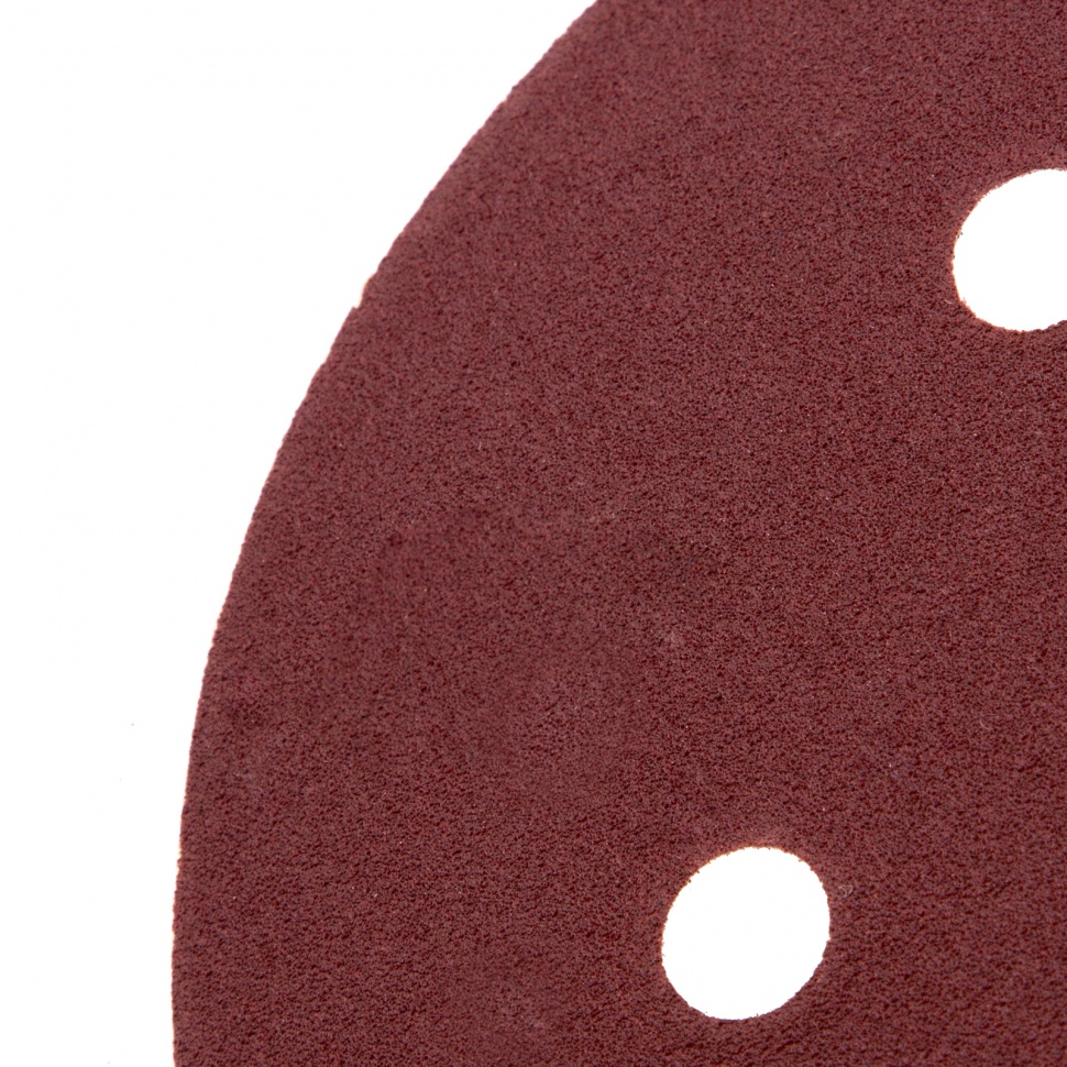 Круг абразивный на ворсовой подложке под "липучку", перфорированный, P 150, 150 мм, 5 шт Matrix (73842)