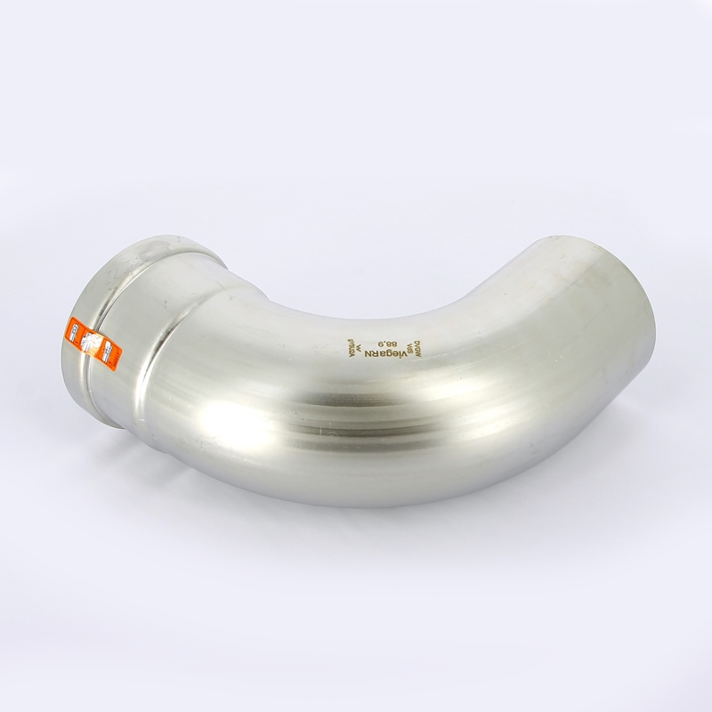 Угол-вставка пресс 89 нержавеющая сталь Sanpress Inox VIEGA