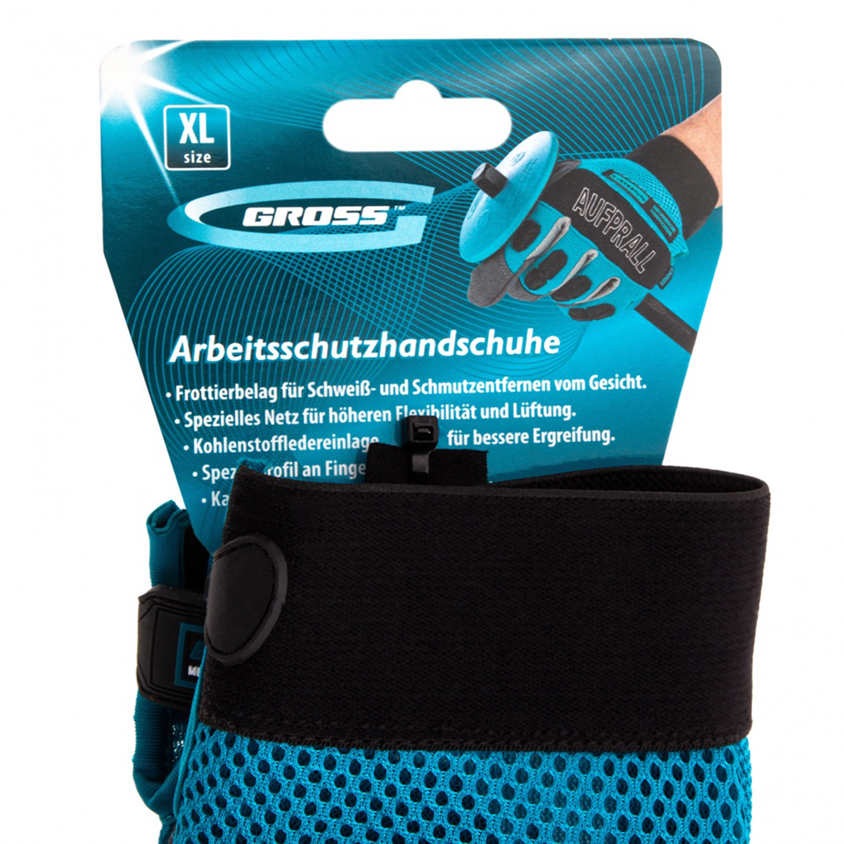 Перчатки нейлоновые комбинированные размер xl (1/50) "gross"