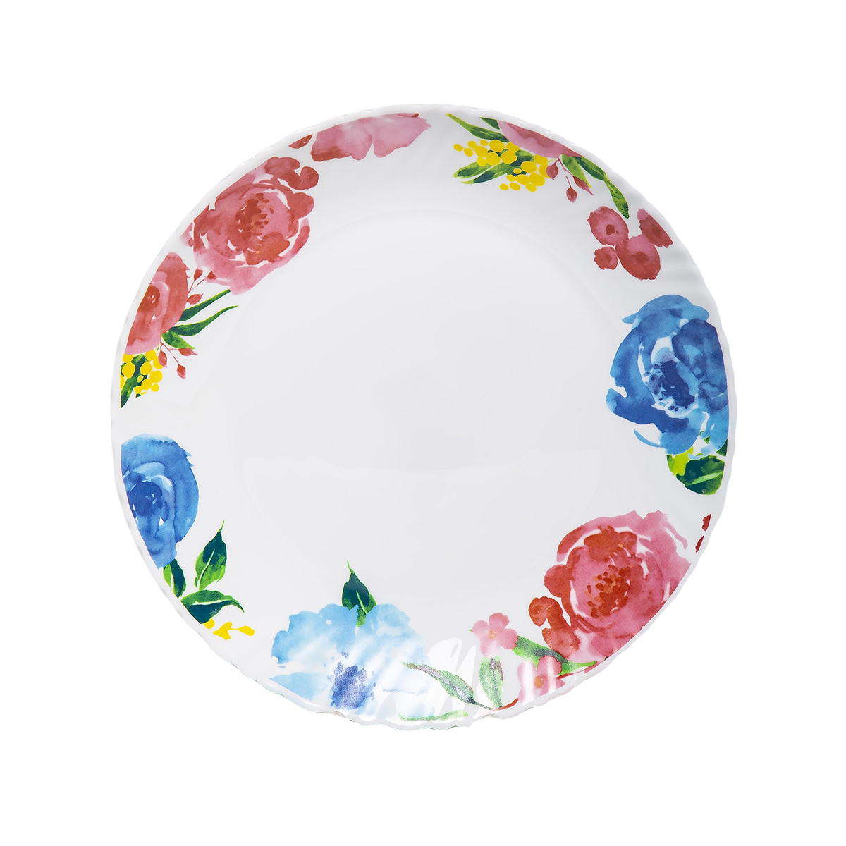 Тарелка обеденная "роза акварель" 24 см (1/6/36) "olaff" 131-21036