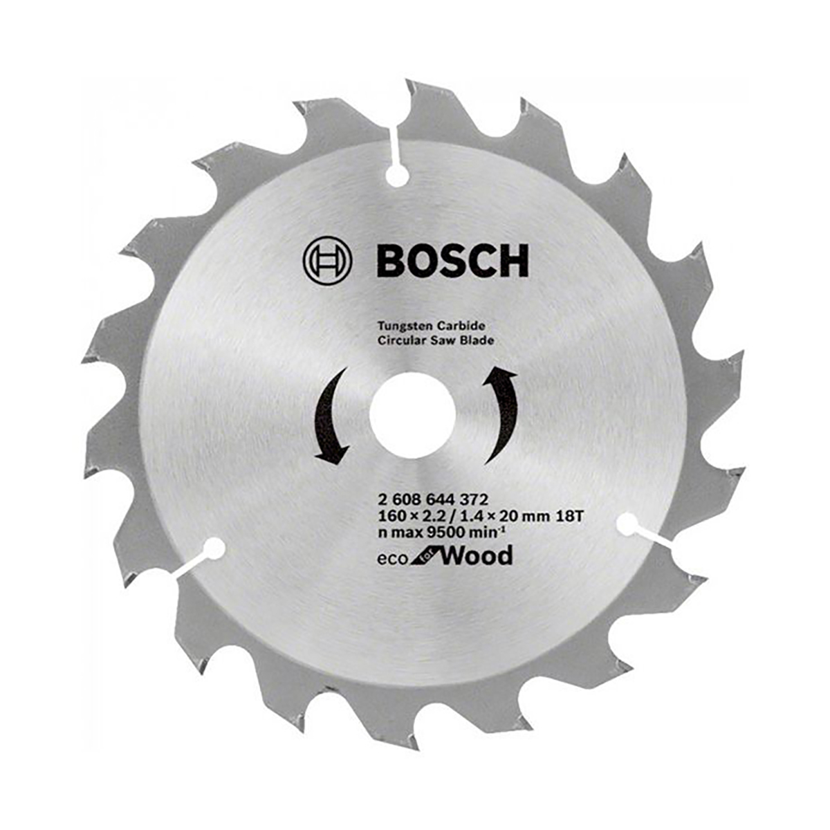 Диск пильный по дереву "eco for wood" 160 x 20 мм, 18 зубьев (1) "bosch" 2608644372