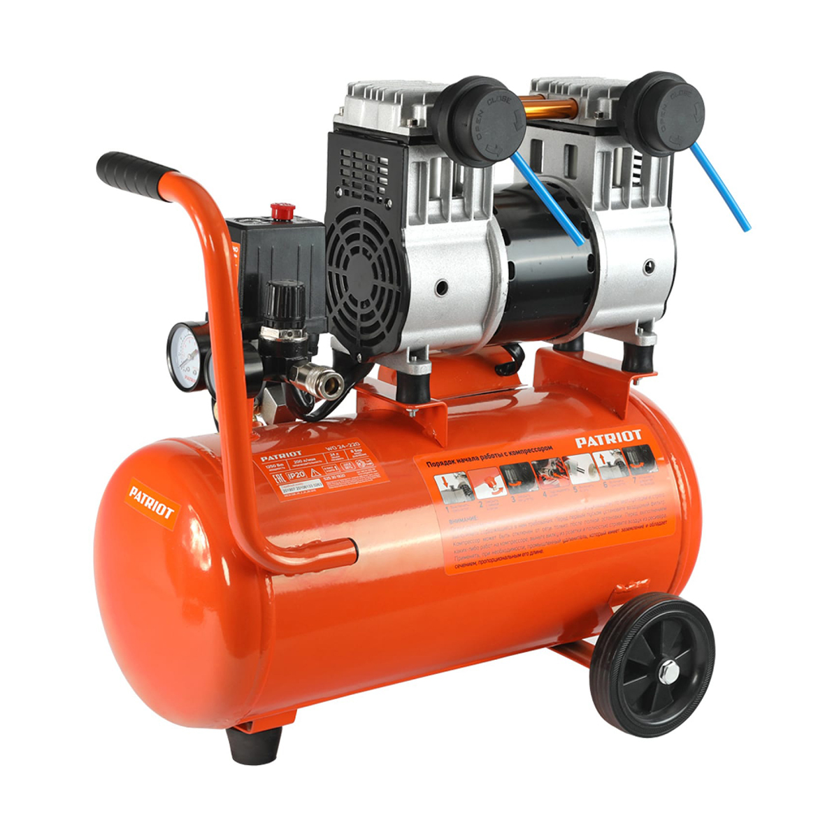 Компрессор поршневой безмасл. wo 24-220 (1) "patriot" 525301920