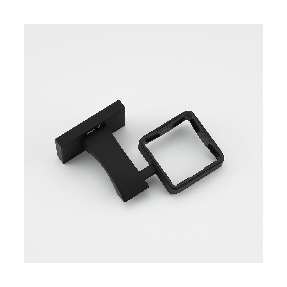 Мыльница с держателем g0702-6, черная (1/10/20) "gappo"