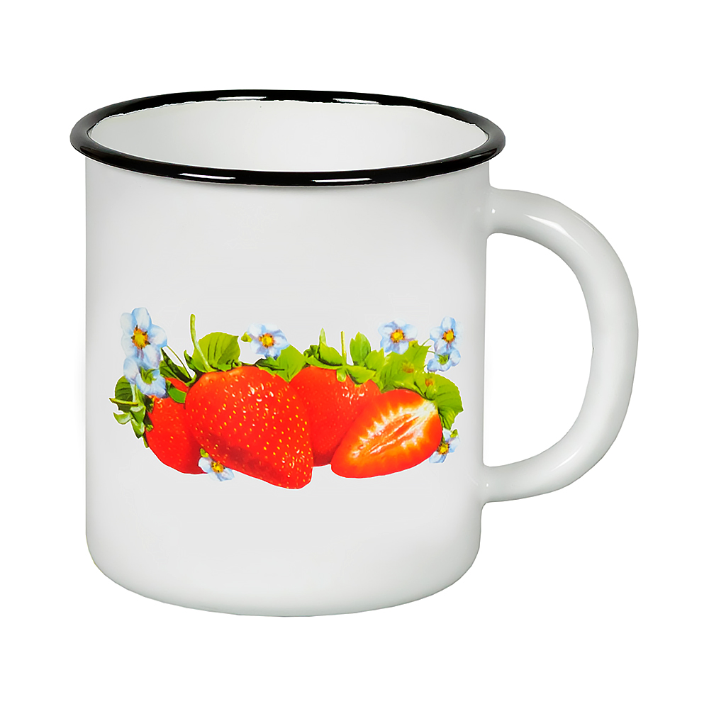 Кружка эмалиров. декор. 1 л (1/12) "стальэмаль"  1с3с