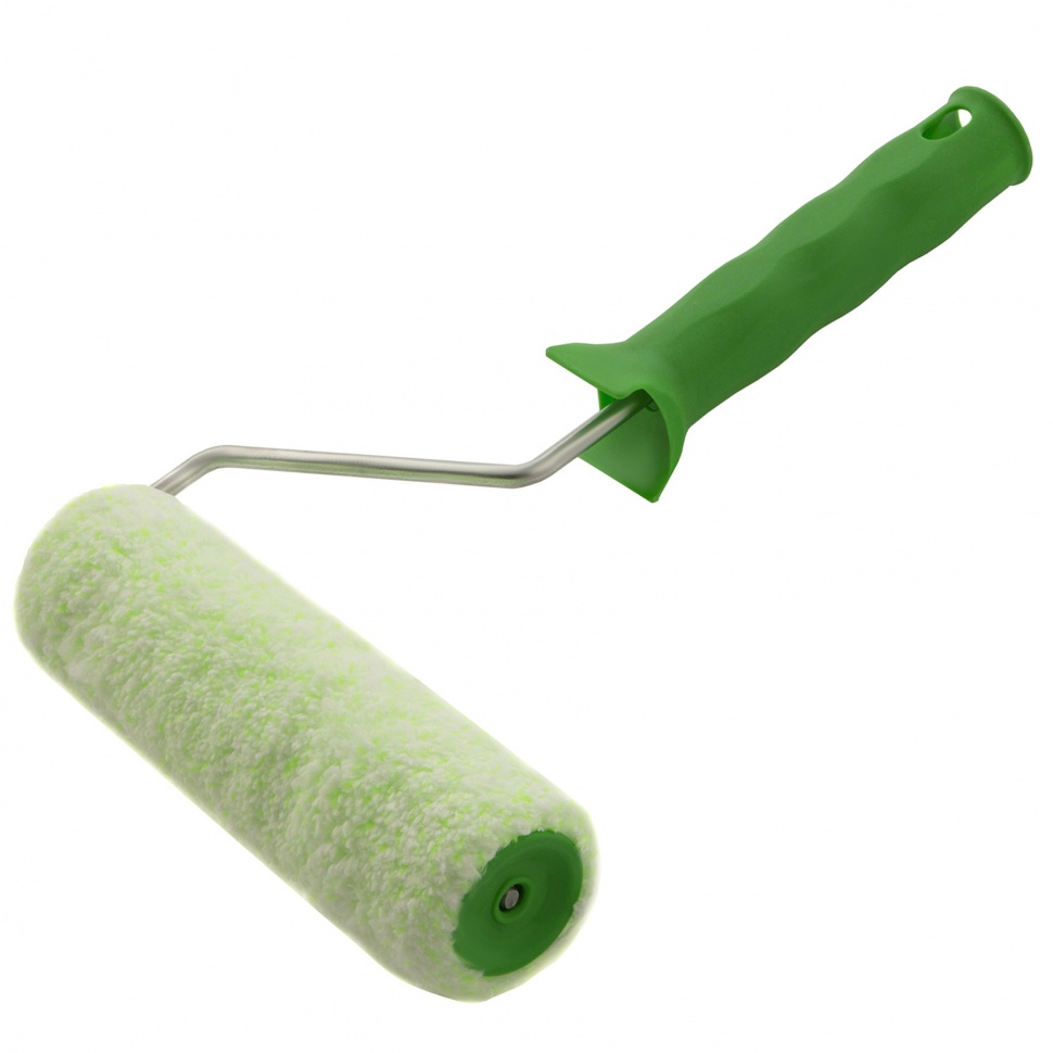 Валик "Работы с древесиной", 180 мм, ворс 12 мм, D - 36 мм, D ручки - 6 мм, микроволокно Сибртех (80251)