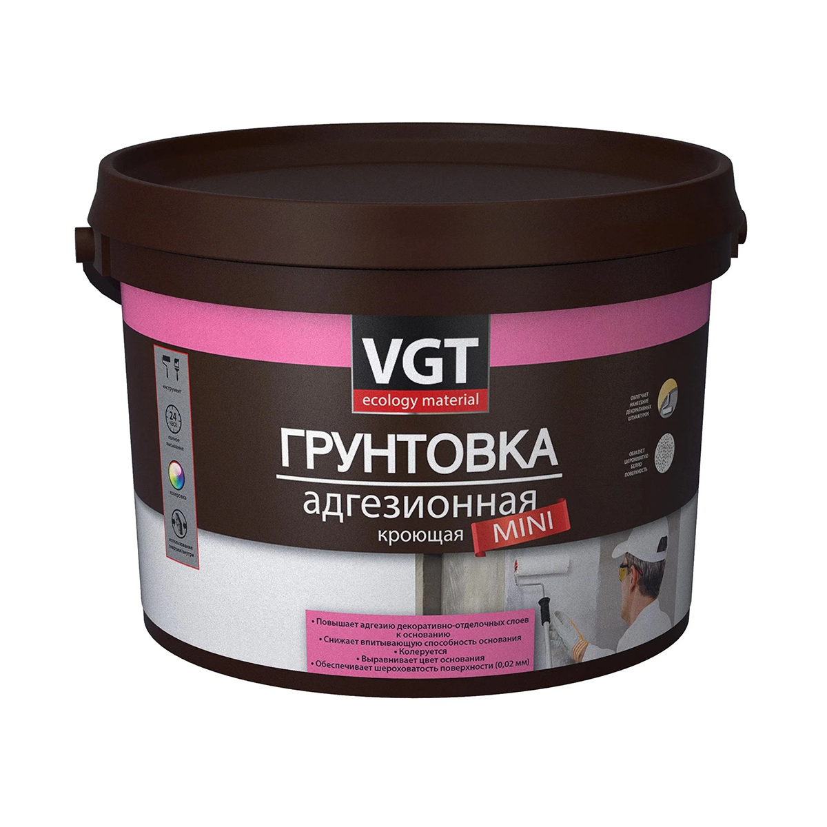 Грунтовка вд-ак-0301 адгезионная кроющая "mini" 3 кг (4) "вгт"