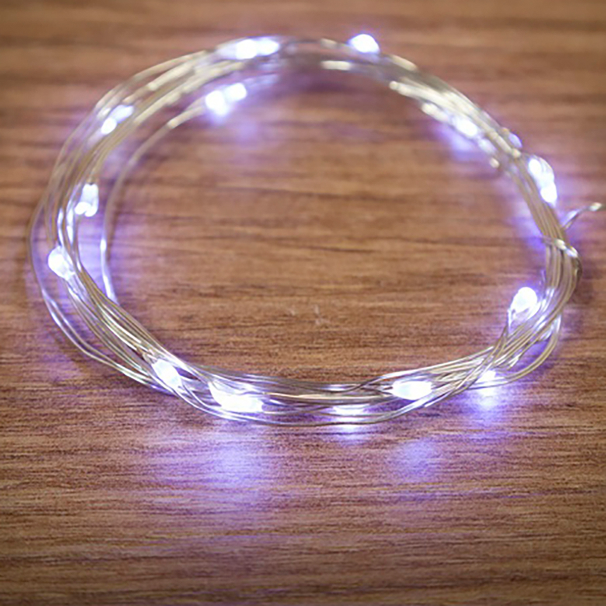 Электрогирлянда "роса" с пробкой 2 м, 20 белых ламп (1/120) "neon-night" 302-025