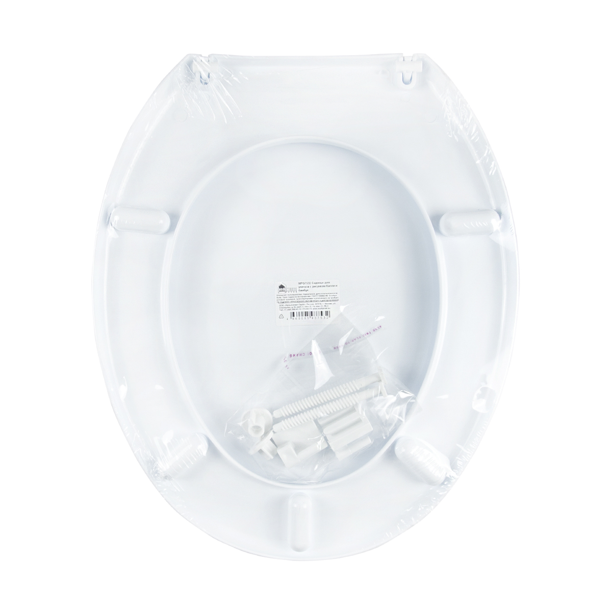 Сиденье для унитаза с рисунком (капли и бамбук) (1/10) "мультипласт"