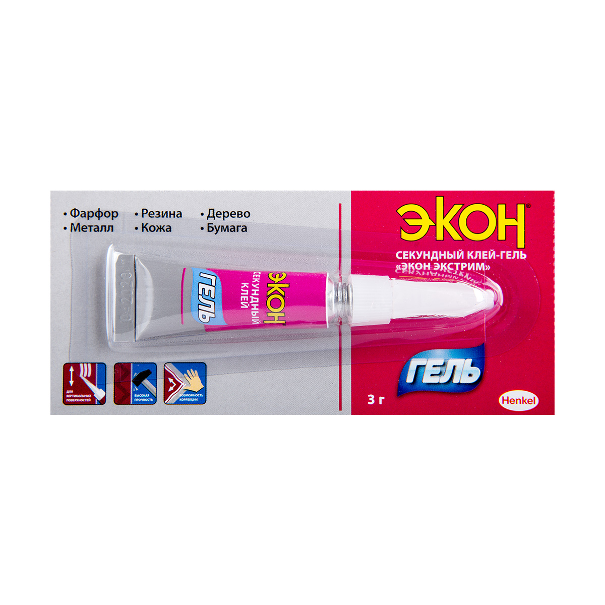 Клей  экон экстрим гель 3 г (12/288)  хенкель