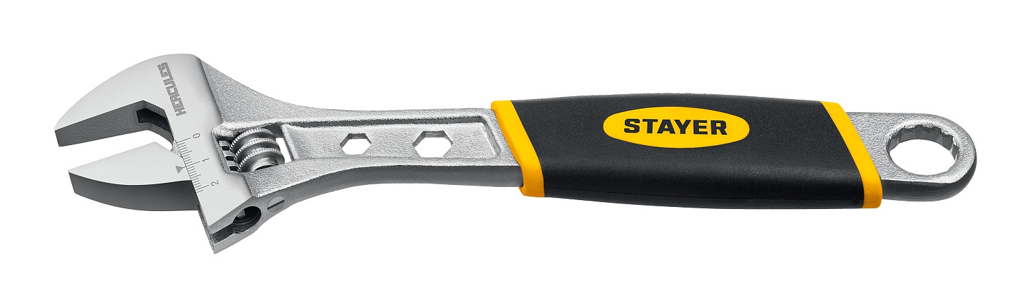 STAYER Chromax, 150/20 мм, разводной ключ, Professional (27262-15)