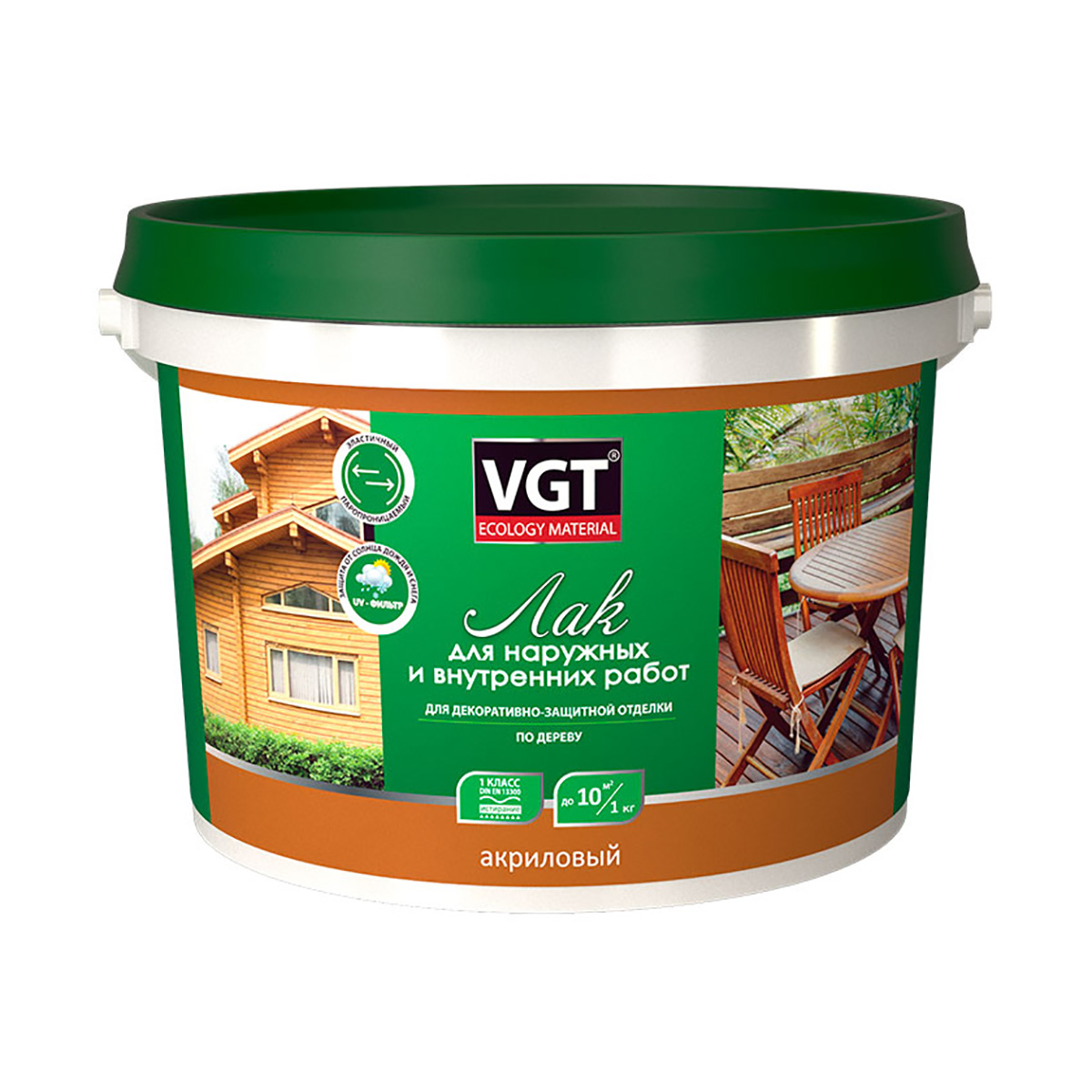 Лак для наруж./внутр. работ глянц. 2,2 кг (4)  "вгт"