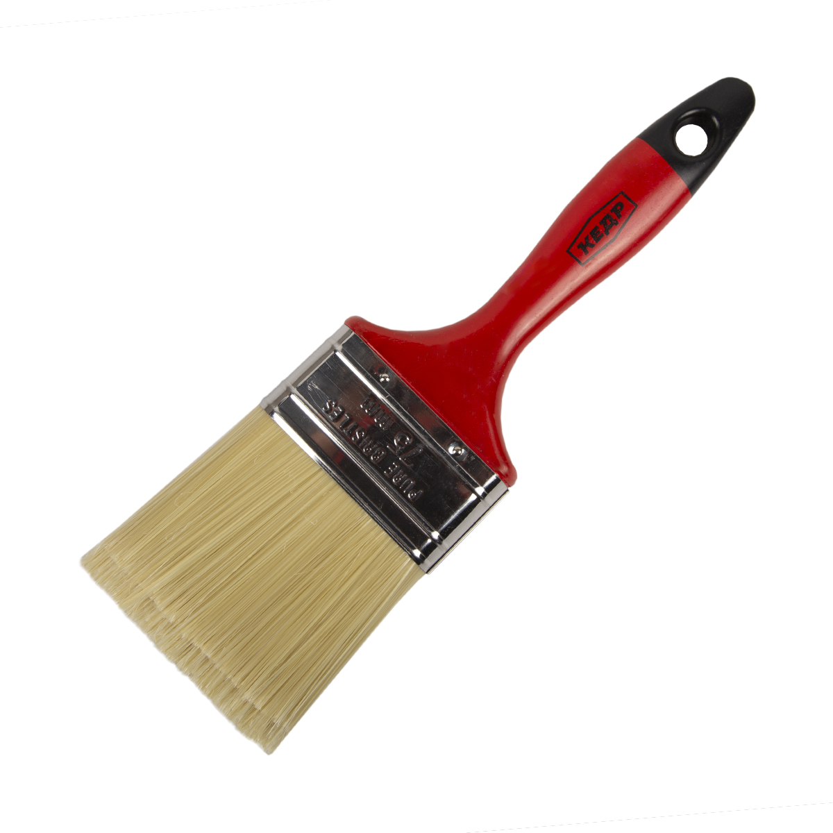 Кисть плоская смешанная щетина  №3 /75 мм  (12/240) пласт.ручка  "кедр"  045-5830