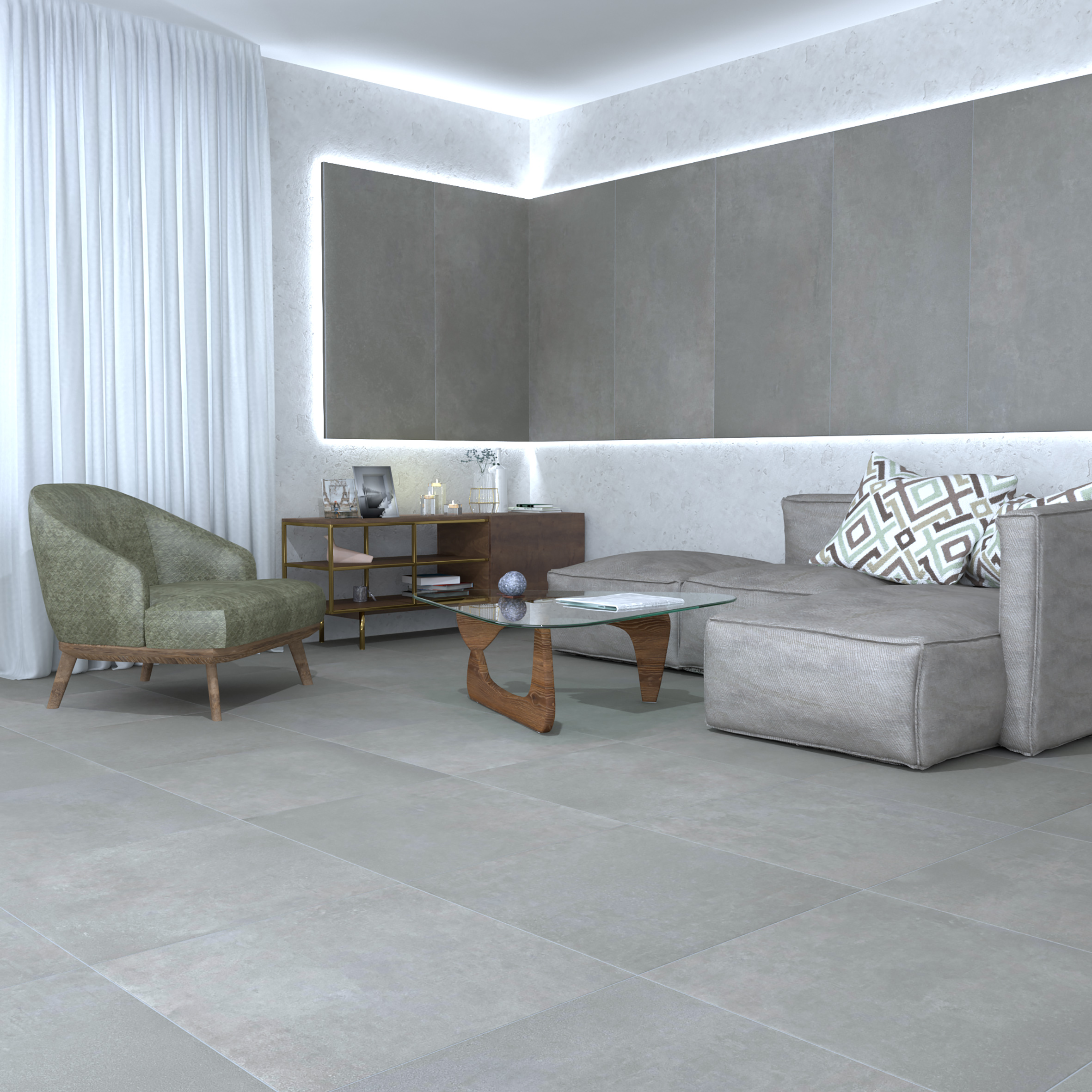 Betonhome white керамогранит белый 60х60 матовый 59,50x59,50