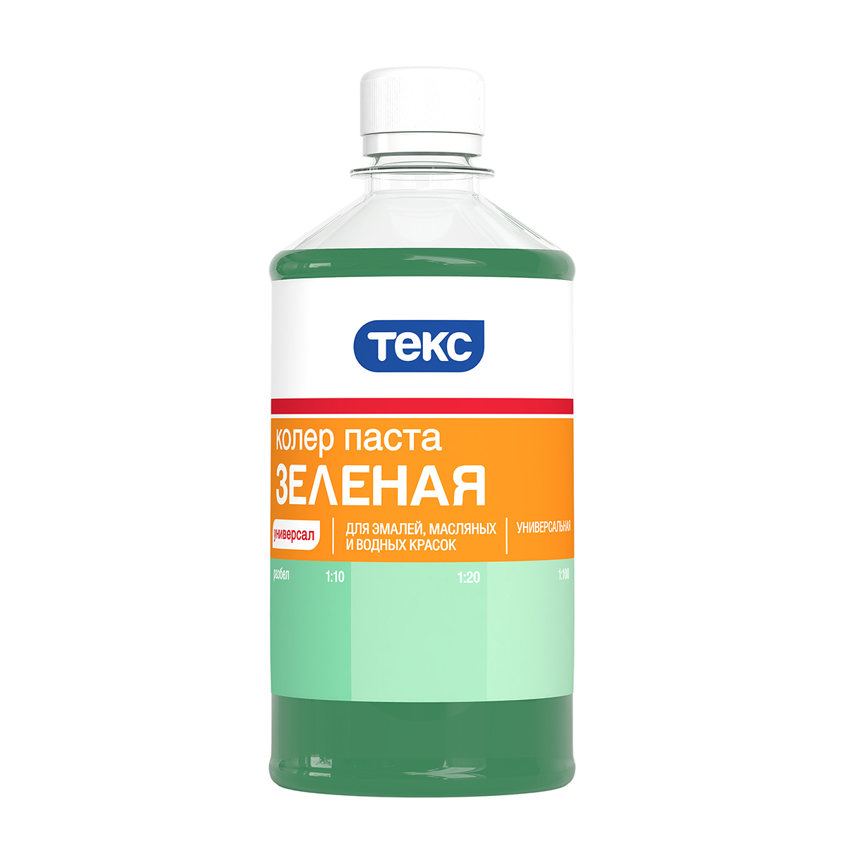 Паста колер. универс. № 14  зеленая   0,5 л (12) текс