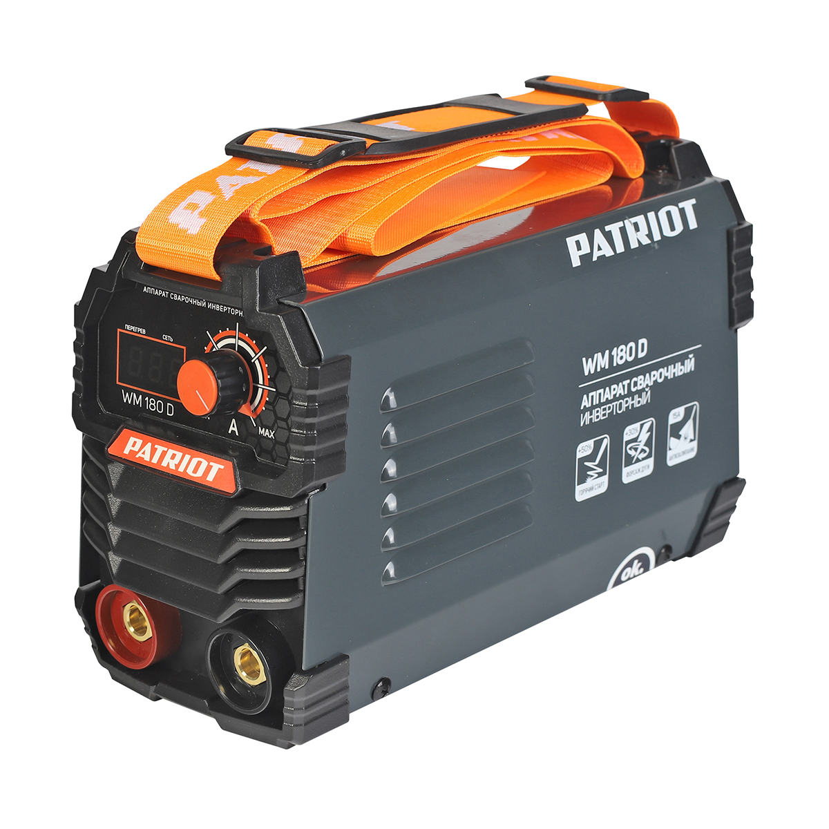 Сварочный аппарат wm180d mma  7,8 квт (1/4) "patriot" 605302018